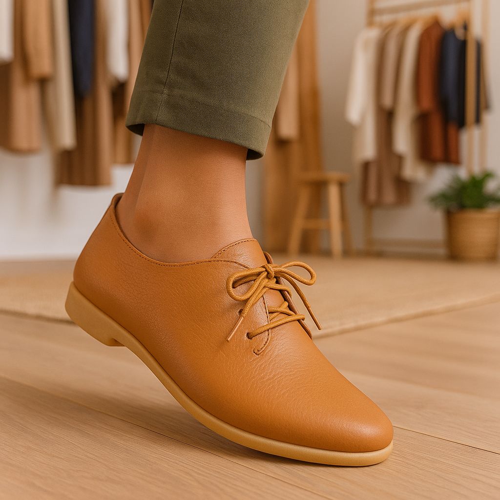 Vianelle™ Grace Derby – Women’s Ultra Comfortable Genuine Leather Shoe