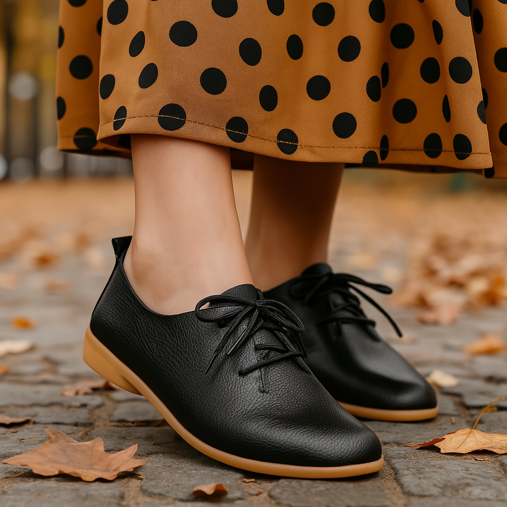 Vianelle™ Grace Derby – Women’s Ultra Comfortable Genuine Leather Shoe