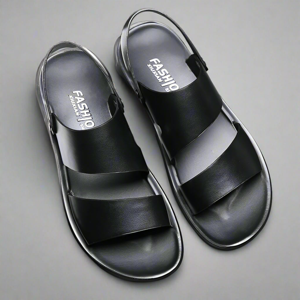 Tangier Leather Sandals for Men – Double Strap Slingback Design