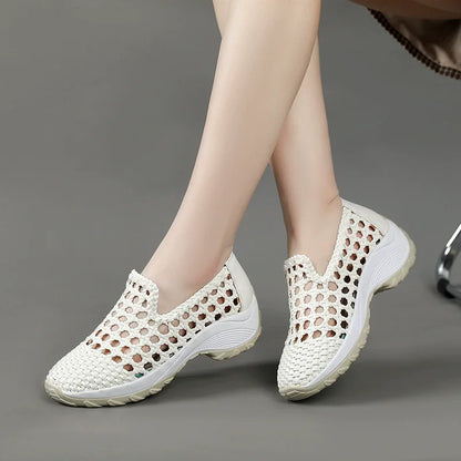 Cleopatra Leder Sommer Sneaker – Atmungsaktiv, weiche Sohle, elegantes Design
