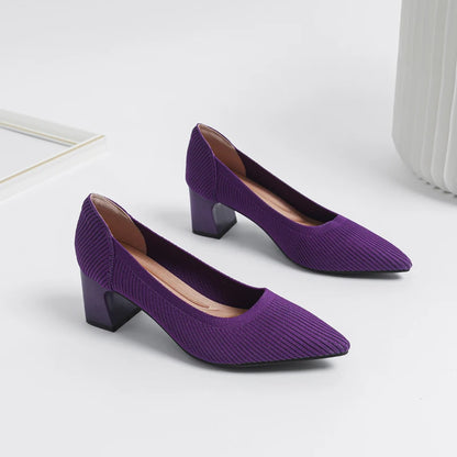 Die spitzen Strickpumps Haute Capri (Absatz 6 cm)