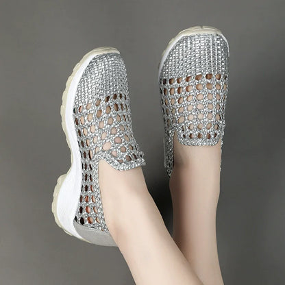 Cleopatra Leder Sommer Sneaker – Atmungsaktiv, weiche Sohle, elegantes Design