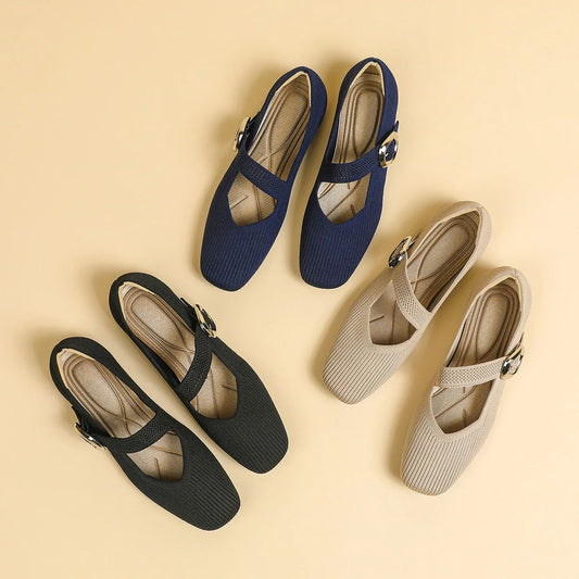 Die Victoria Vienna Elastic Mary Janes (Absatz 1 cm)