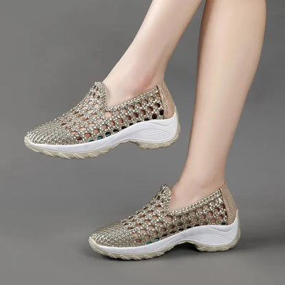Cleopatra Leder Sommer Sneaker – Atmungsaktiv, weiche Sohle, elegantes Design