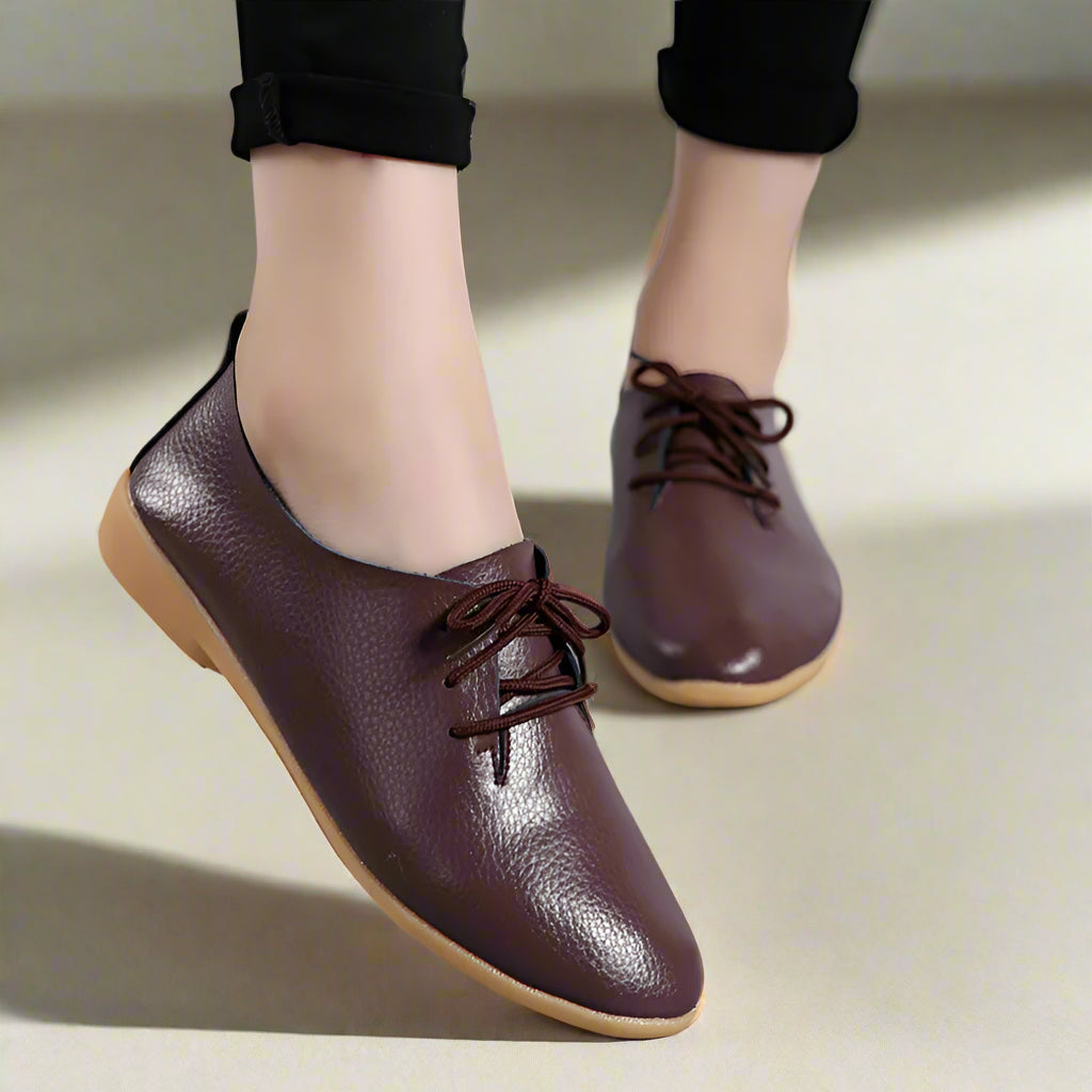 Vianelle™ Grace Derby – Women’s Ultra Comfortable Genuine Leather Shoe