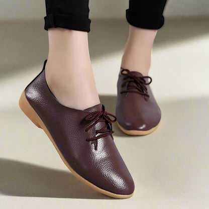 Vianelle™ Grace Derby – Women’s Ultra Comfortable Genuine Leather Shoe