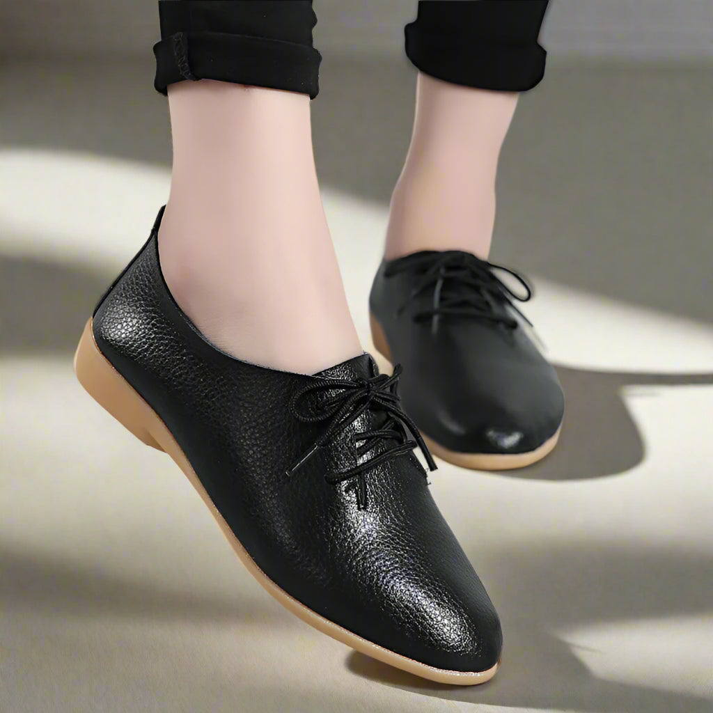 Vianelle™ Grace Derby – Women’s Ultra Comfortable Genuine Leather Shoe