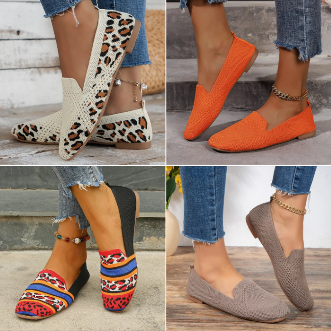 Ursula Marie™ – Ultra-Fresh Knit Loafers (heel 1 cm)